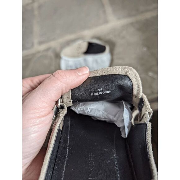 REBECCA Minkoff Sonia Taupe Tan Suede Mule Sneakers Size 9 Slip On Slides Studs - Picture 9 of 14